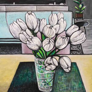 Nr 175 INTERIÉR S BIELYMI TULIPÁNMI INTERIÉR S BIELYMI TULIPÁNMI